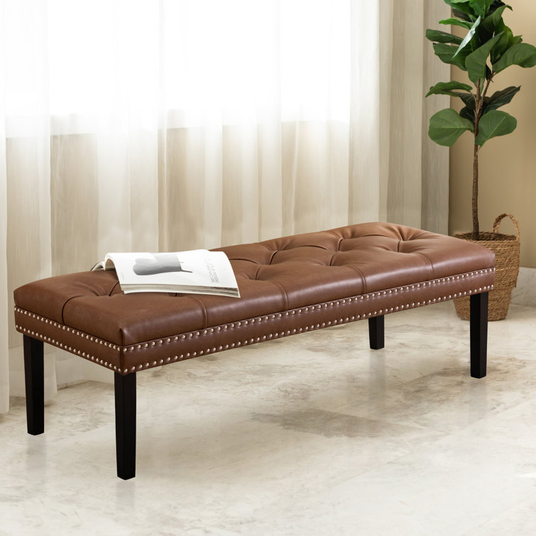 Red Barrel Studio® Faux Leather Bedroom Storage Bench & Reviews Wayfair